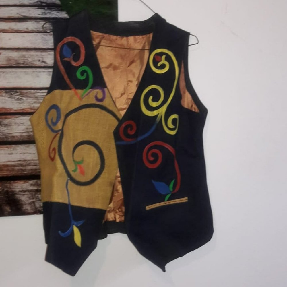 Handmade jean blazer